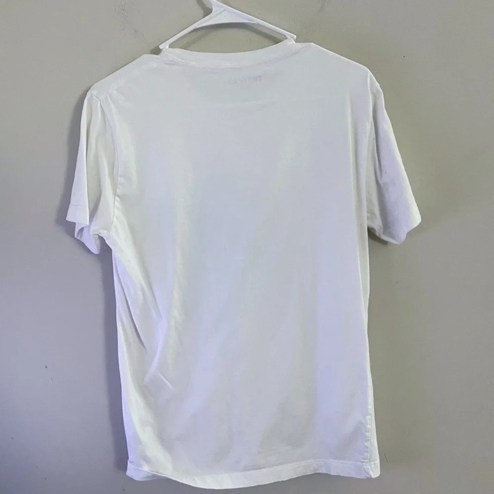 True Religion White Graphic T-Shirt Streetwear Casual Skater Festival